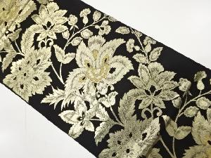 アンティーク　唐花模様織り出し袋帯（着用可）